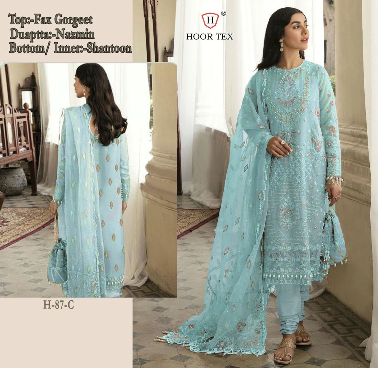 HOOR-TEX-H-87-FOUX-GEORGETTE-PAKISTANI-SALWAR-SUITS-WHOLESALE-3