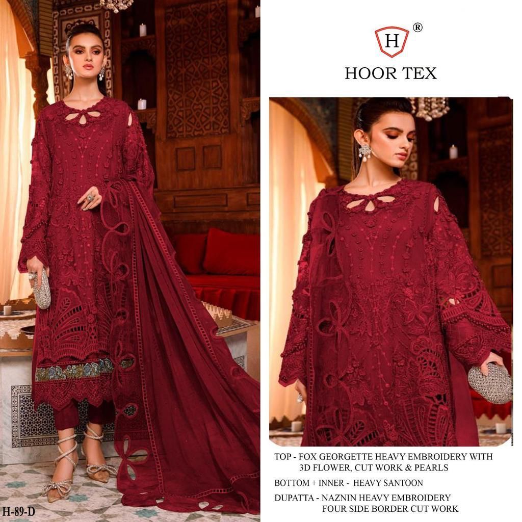HOORTEX-H-89-FOUX-GEORGETTE-EMBROIDERY-PAKISTANI-SUITS-AT-SURAT-2