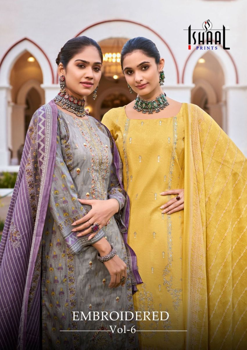 ISHAAL-EMBROIDERED-VOL-6-COTTON-SALWAR-KAMEEZ-WHOLESALER-IN-SURAT-1