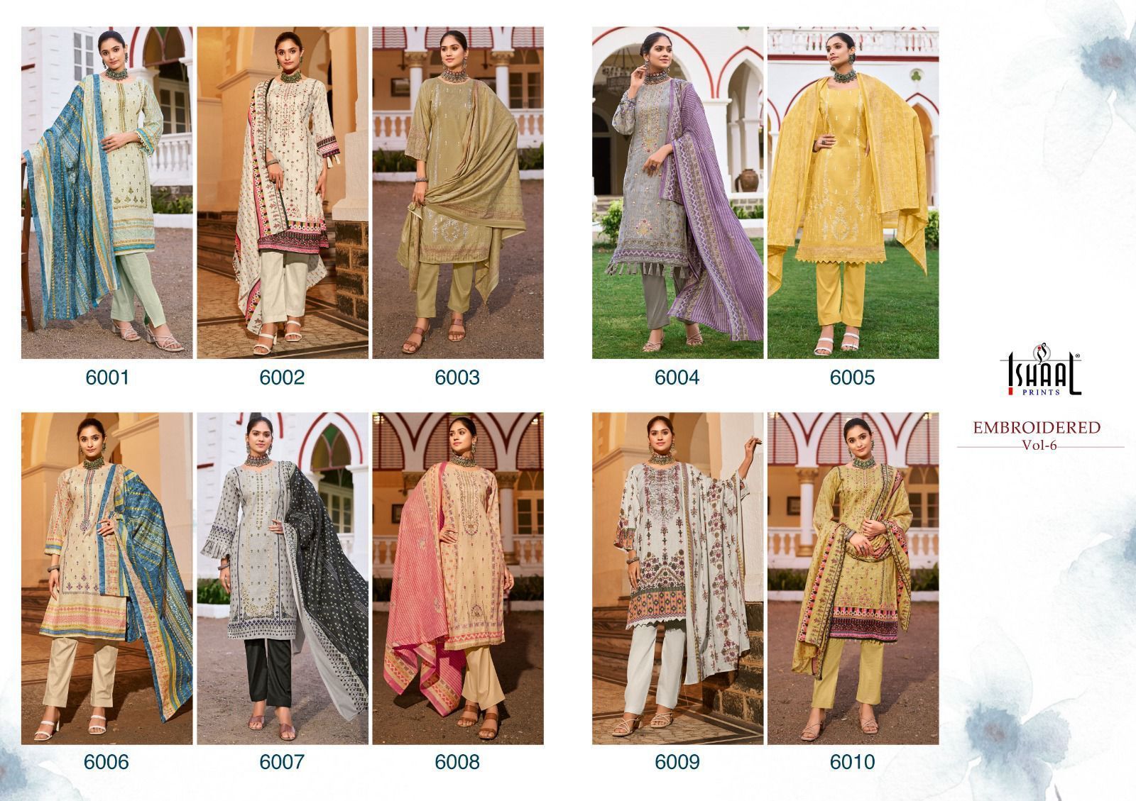ISHAAL-EMBROIDERED-VOL-6-COTTON-SALWAR-KAMEEZ-WHOLESALER-IN-SURAT-2