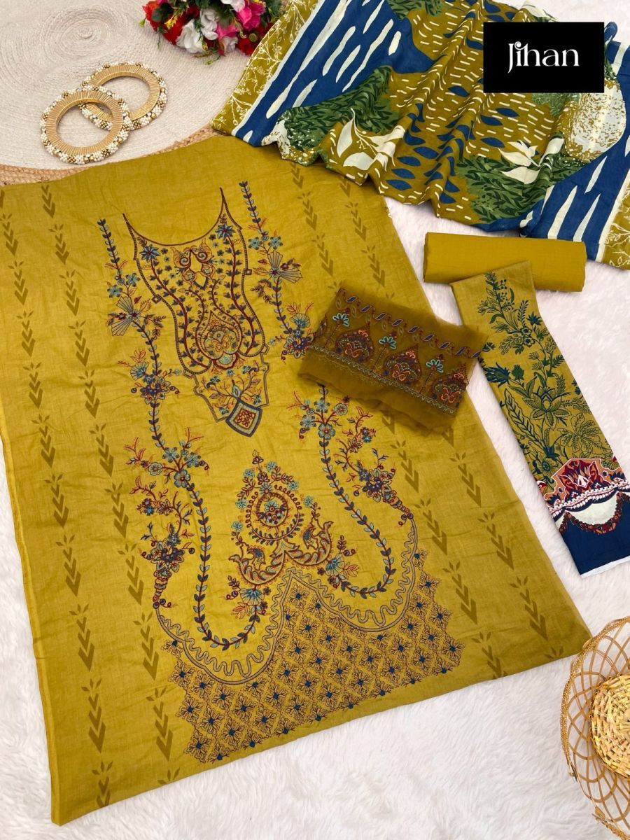 JIHAN-3373-CHEVRON-PAKISTANI-COTTON-SUITS-4