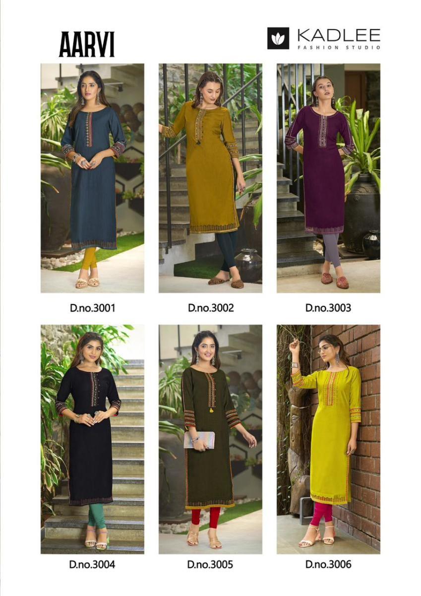 KADLEE-AARVI-VISCOSE-EMBROIDERY-KURTI-CATALOGUE-SUPPLIER-IN-SURAT-11