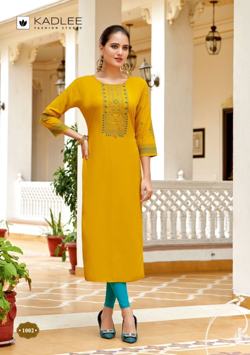 KADLEE-ANERI-RAYON-EMBROIDERY-KURTI-CATALOGUE-DISTRIBUTOR-IN-SURAT-2