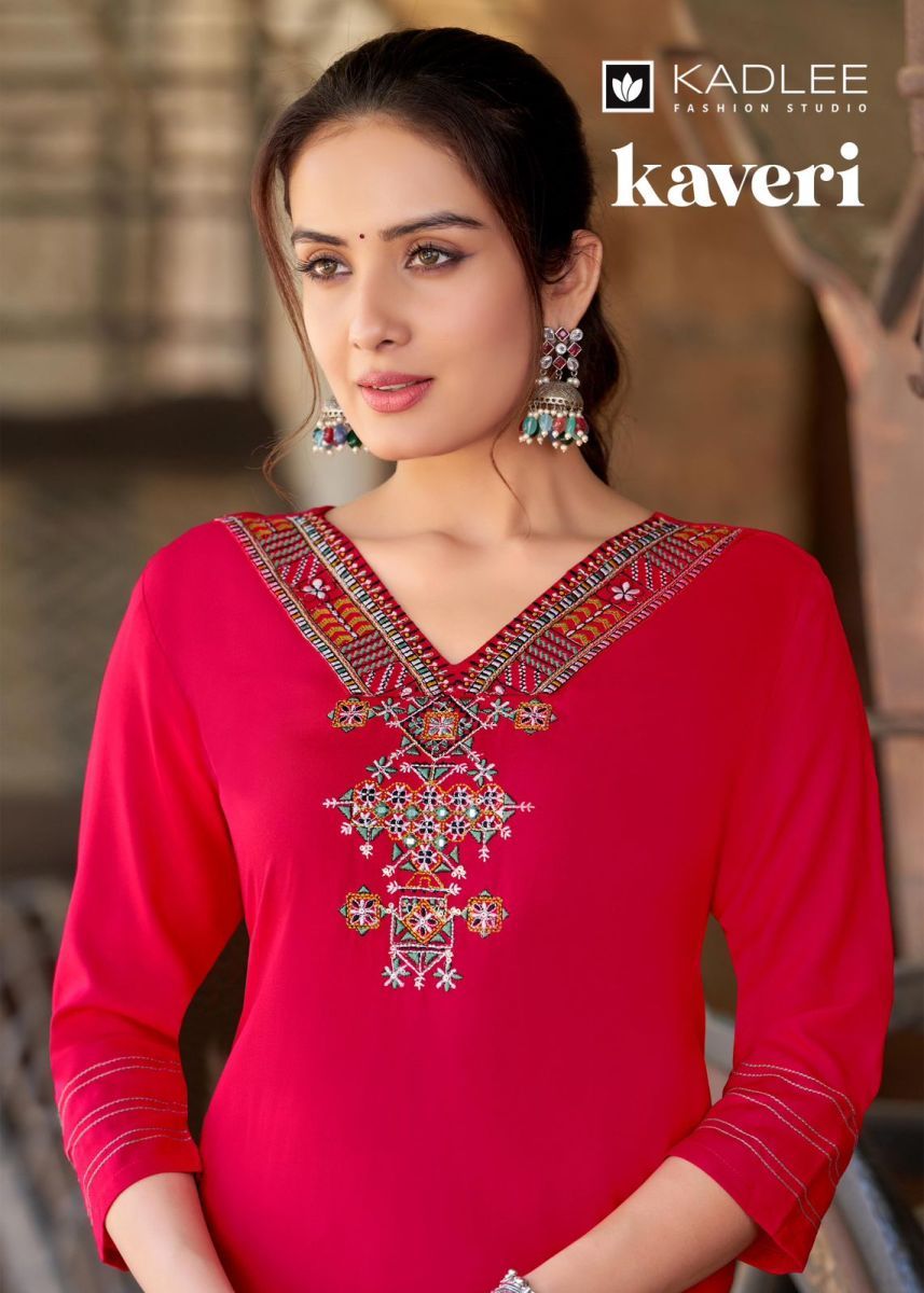 KADLEE-KAVERI-RAYON-EMBROIDERY-KURTI-CATALOGUE-WHOLESALER-IN-SURAT-1