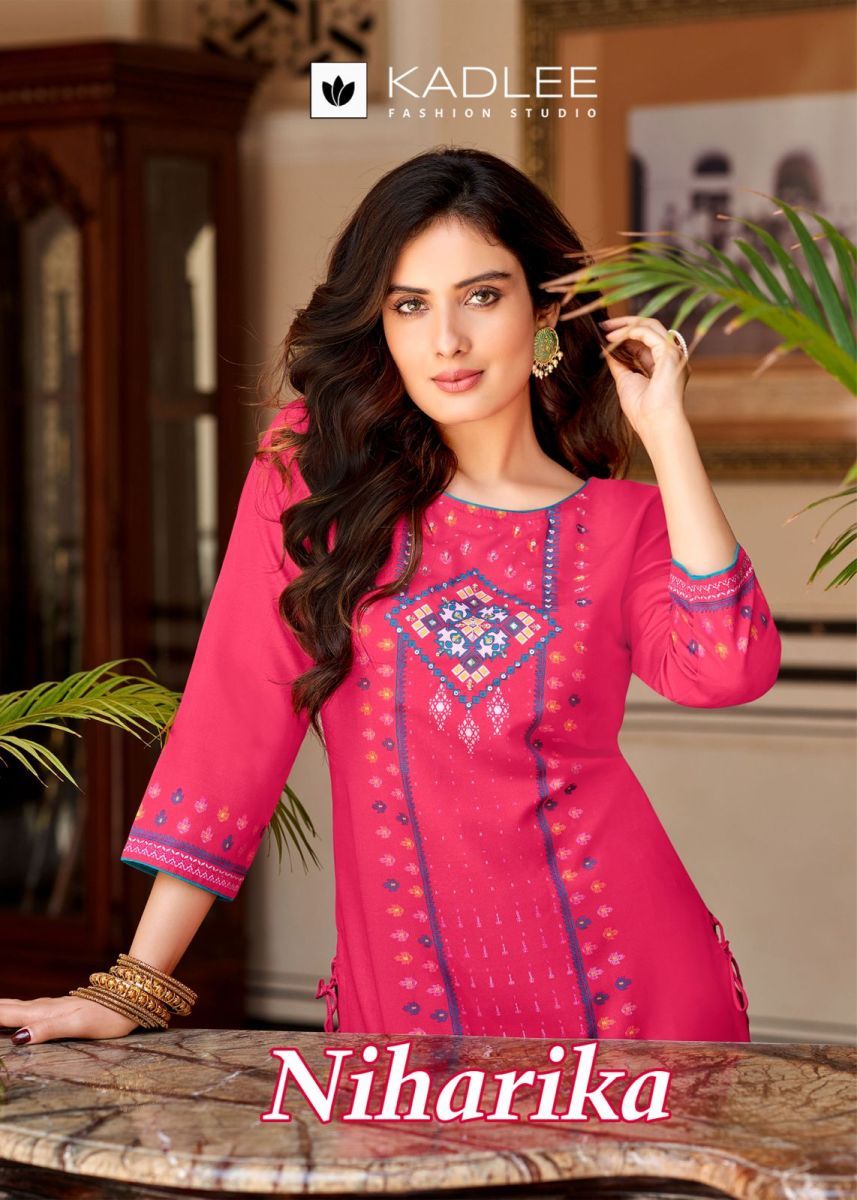 KADLEE-NIHARIKA-RAYON-KURTI-CATALOGUE-WHOLESALER-IN-SURAT-1