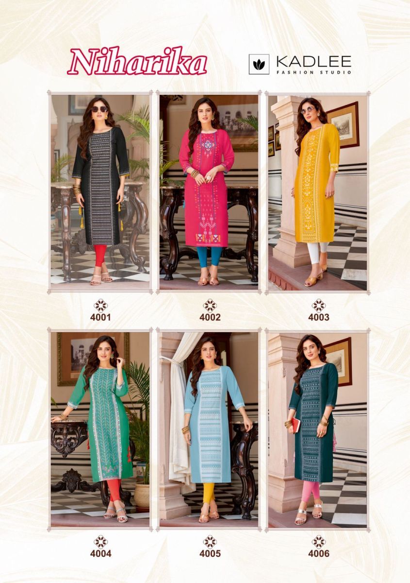 KADLEE-NIHARIKA-RAYON-KURTI-CATALOGUE-WHOLESALER-IN-SURAT-11