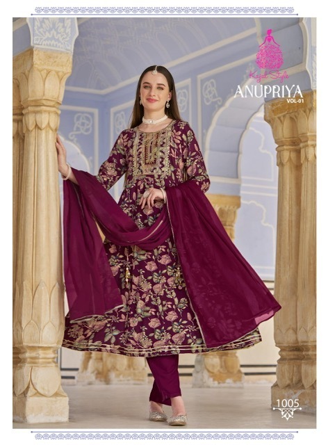 KAJAL-STYLE-ANUPRIYA-VOL-1-RAYON-GOWN-KURTI-PANT-WITH-DUPATTA-SUPPLIER-IN-SURAT-7
