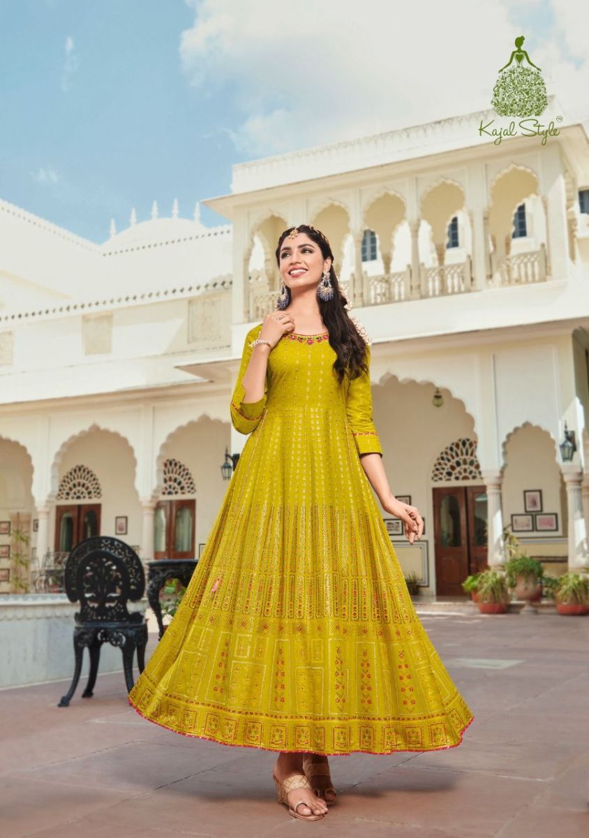 KAJAL-STYLE-COLORBAR-VOL-8-GOWN-STYLE-KURTIS-AT-SURAT-2
