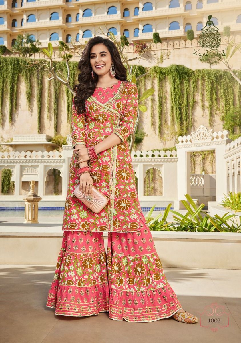 KAJAL-STYLE-ELIZA-VOL-1-COTTON-KURTI-WITH-SHARARA-MANUFACTURER-10