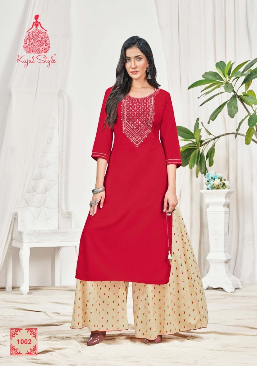 KAJAL-STYLE-FASHION-BLOOM-VOL-1-EMBROIDERED-KURTI-WITH-PLAZZO-SUPPLIER-JETPUR-4