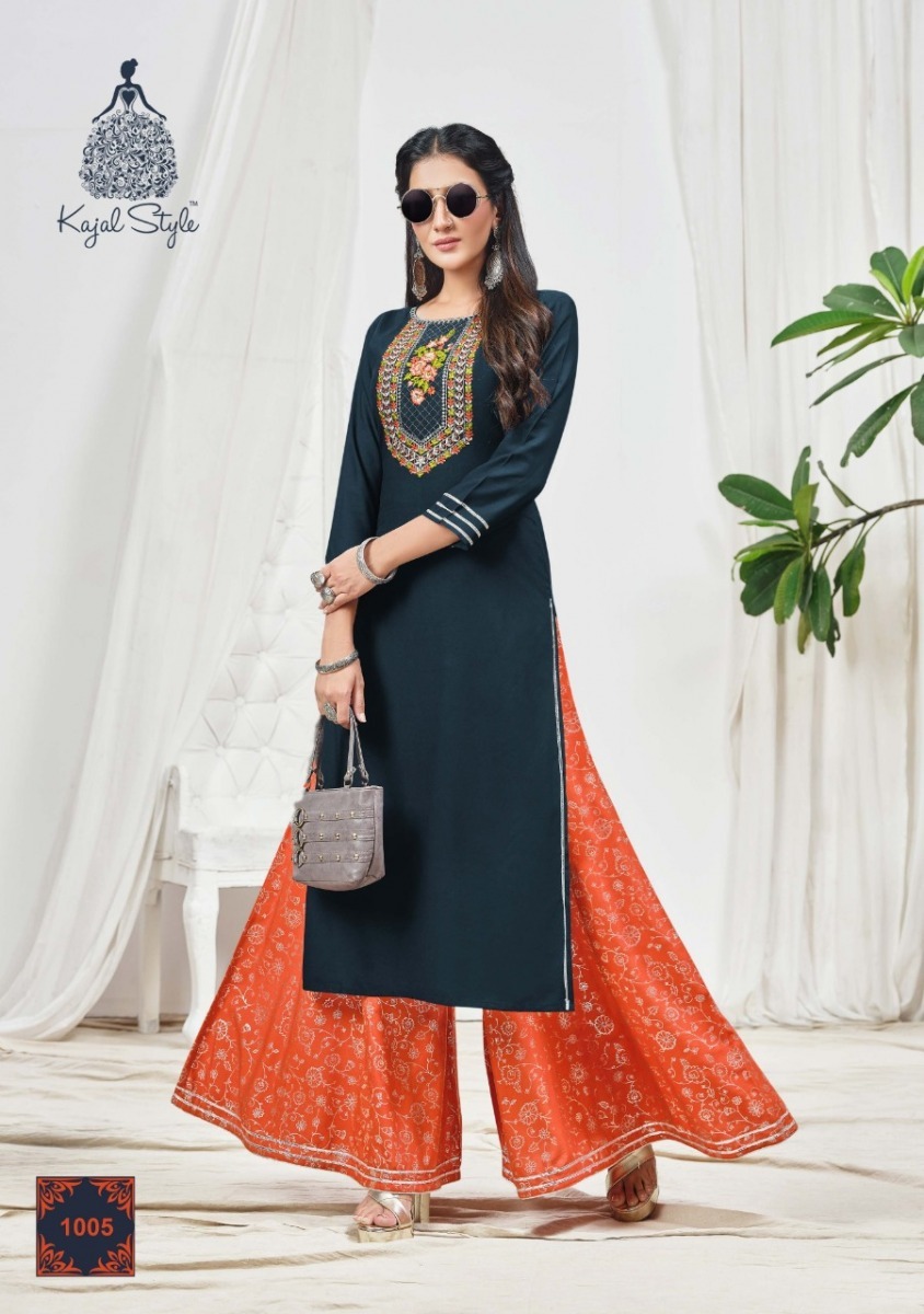 KAJAL-STYLE-FASHION-BLOOM-VOL-1-EMBROIDERED-KURTI-WITH-PLAZZO-SUPPLIER-JETPUR-7
