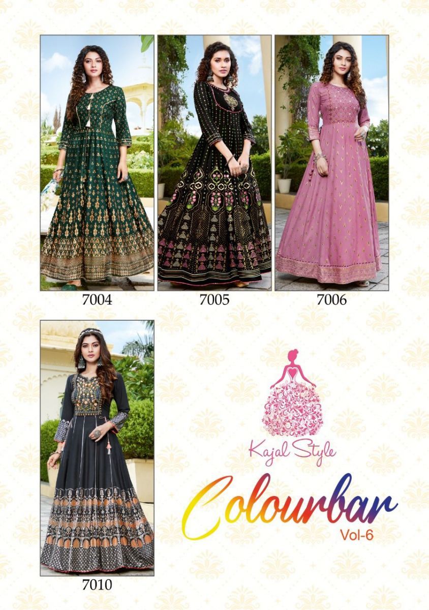 KAJAL-STYLE-FASHION-COLORBAR-VOL-6-GOWN-STYLE-KURTIS-WHOLESALER-SURAT-2