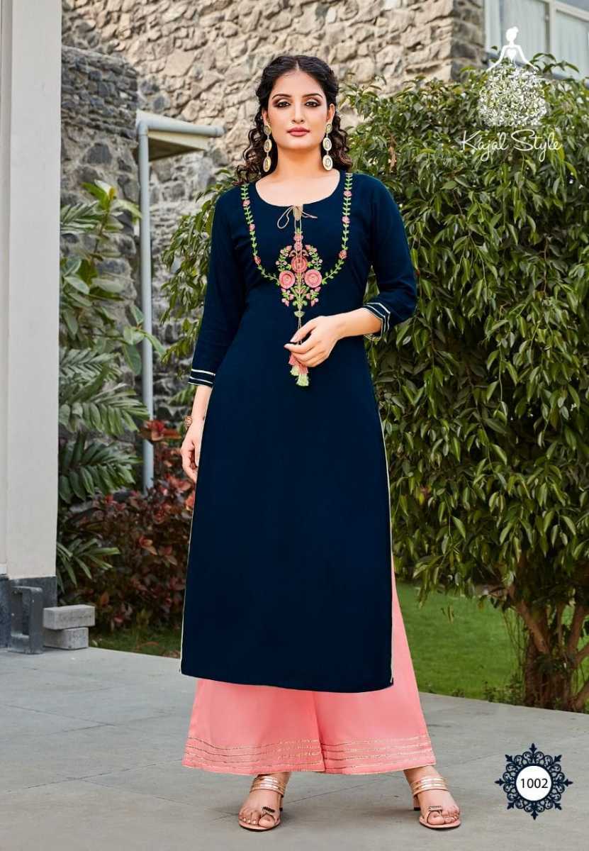 KAJAL-STYLE-FASHION-DIVA-VOL-1-KURTI-WITH-PLAZZO-WHOLESALER-SURAT-2