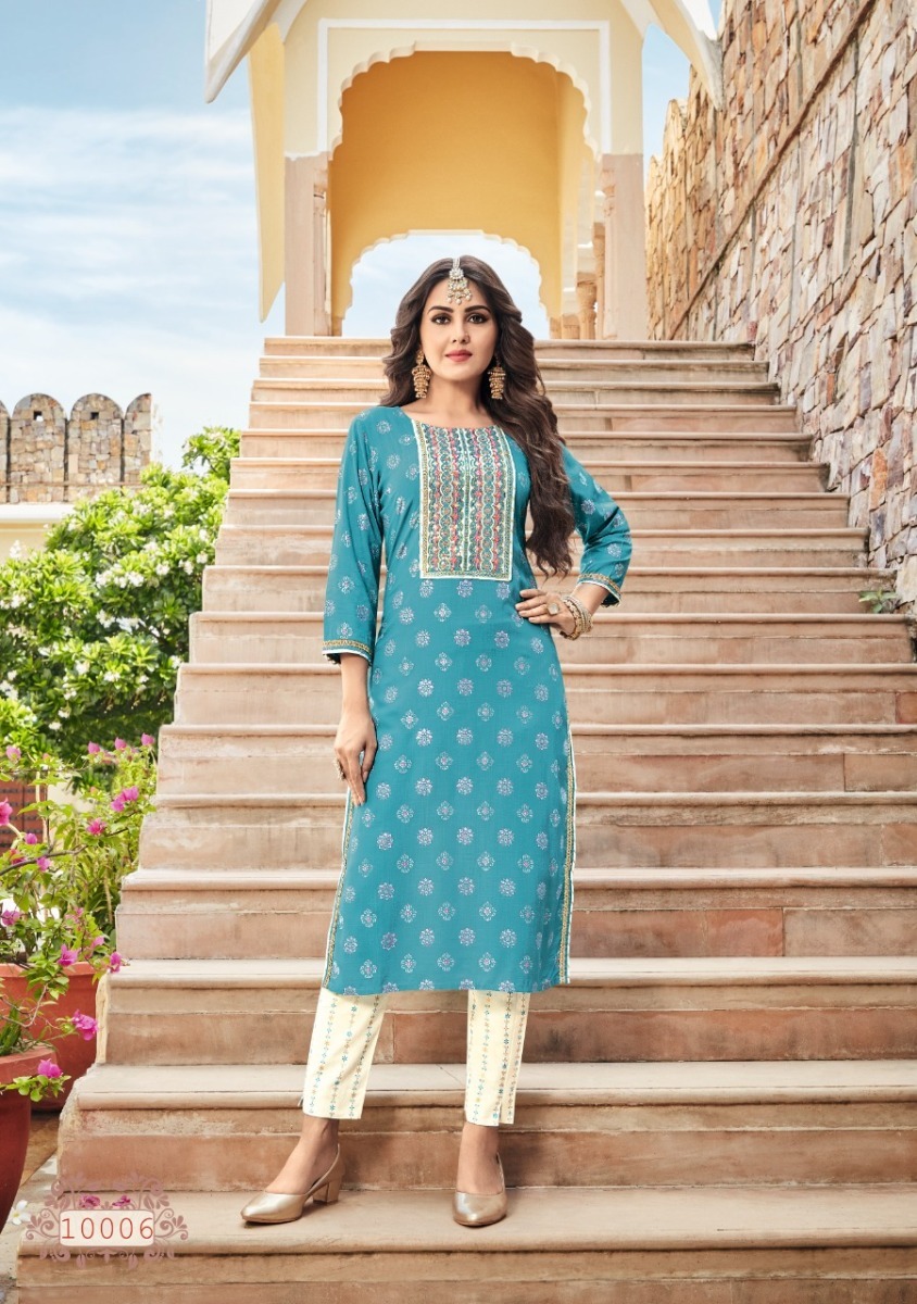 KAJAL-STYLE-LABEL-VOL-10-RAYON-EMBROIDERY-KURTI-WITH-PANT-LATEST-CATALOGUE-16
