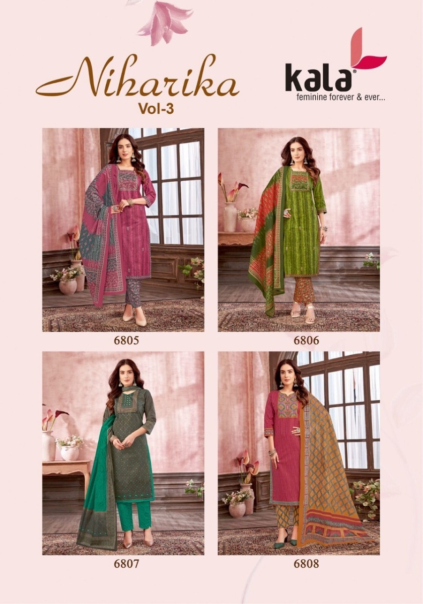 KALA-NIHARIKA-VOL-3-COTTON-READYMADE-SUIT-SUPPLIER-9