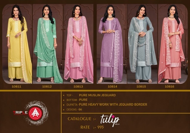 KALARANG-TULIP-VOL-4-MUSLIN-DOLA-JACQUARD-SUITS-WHOLESALE-PRICE-7