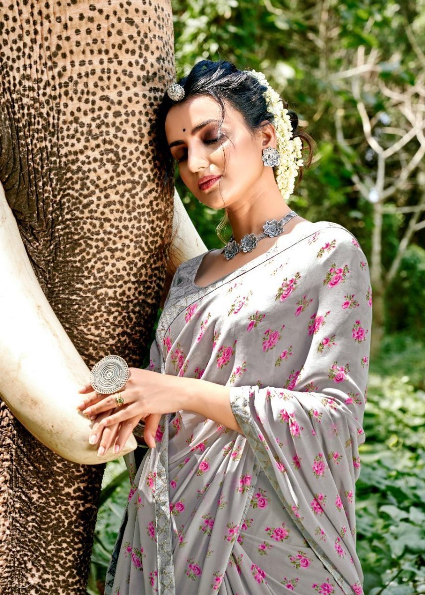 KASHVI-CREATION-PURVA-PRINTED-SAREES-WITH-FANCY-BLOUSE-WHOLESALE-5