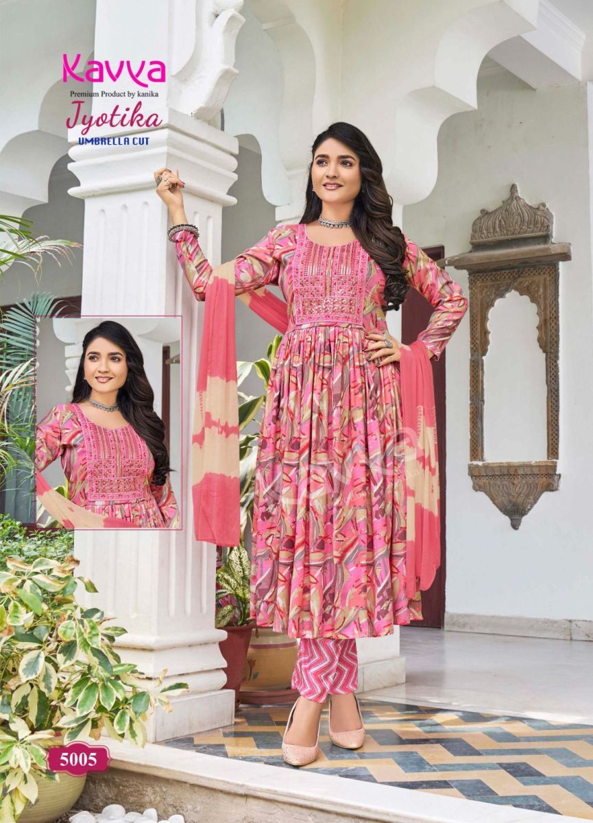 KAVYA-JYOTIKA-VOL-5-UMBRELLA-CUT-KURTIS-8