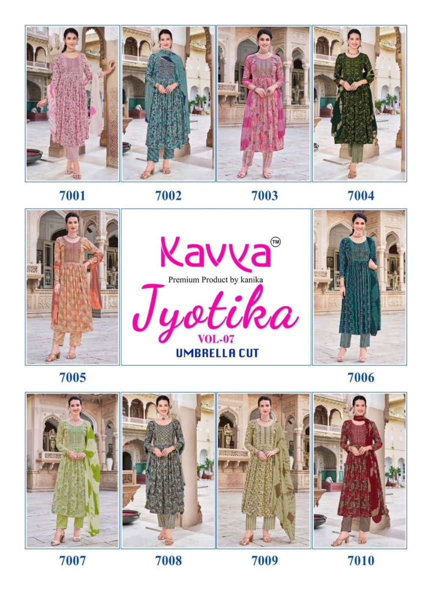 KAVYA-JYOTIKA-VOL-7-UMBRELLA-CUT-READYMADE-KURTI-WHOLESALER-IN-SURAT-1