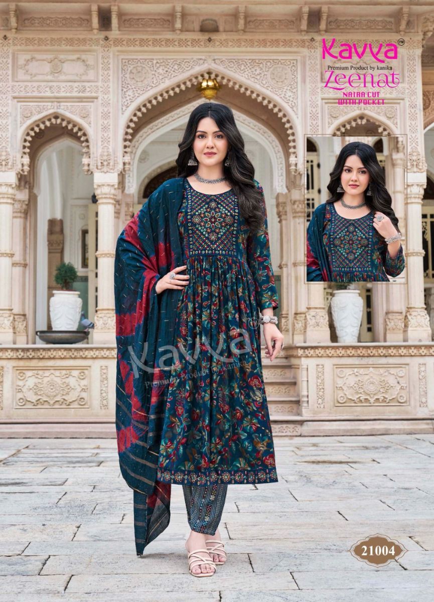 KAVYA-ZEENAT-VOL-21-PRINTED-NYRA-CUT-READYMADE-KURTI-SUPPLIER-IN-SURAT-1