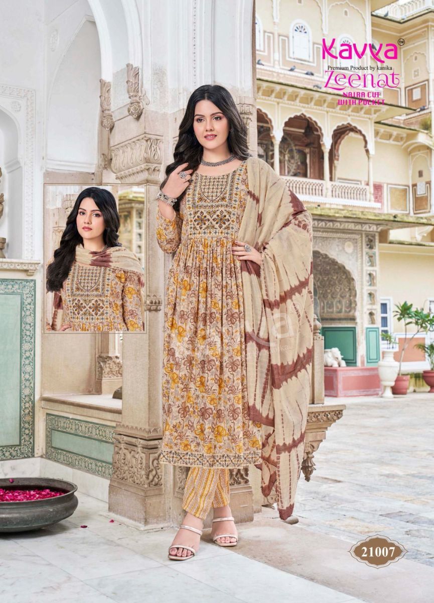 KAVYA-ZEENAT-VOL-21-PRINTED-NYRA-CUT-READYMADE-KURTI-SUPPLIER-IN-SURAT-3
