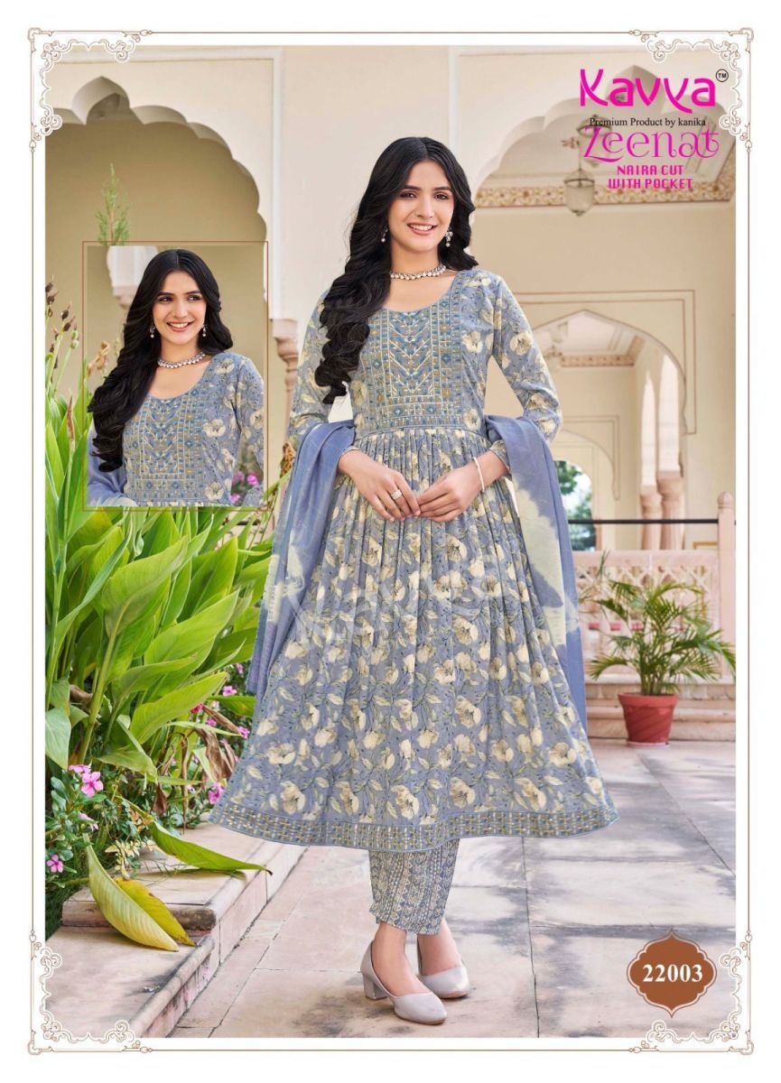 KAVYA-ZEENAT-VOL-22-PRINTED-NYRA-CUT-READYMADE-KURTI-SUPPLIER-7