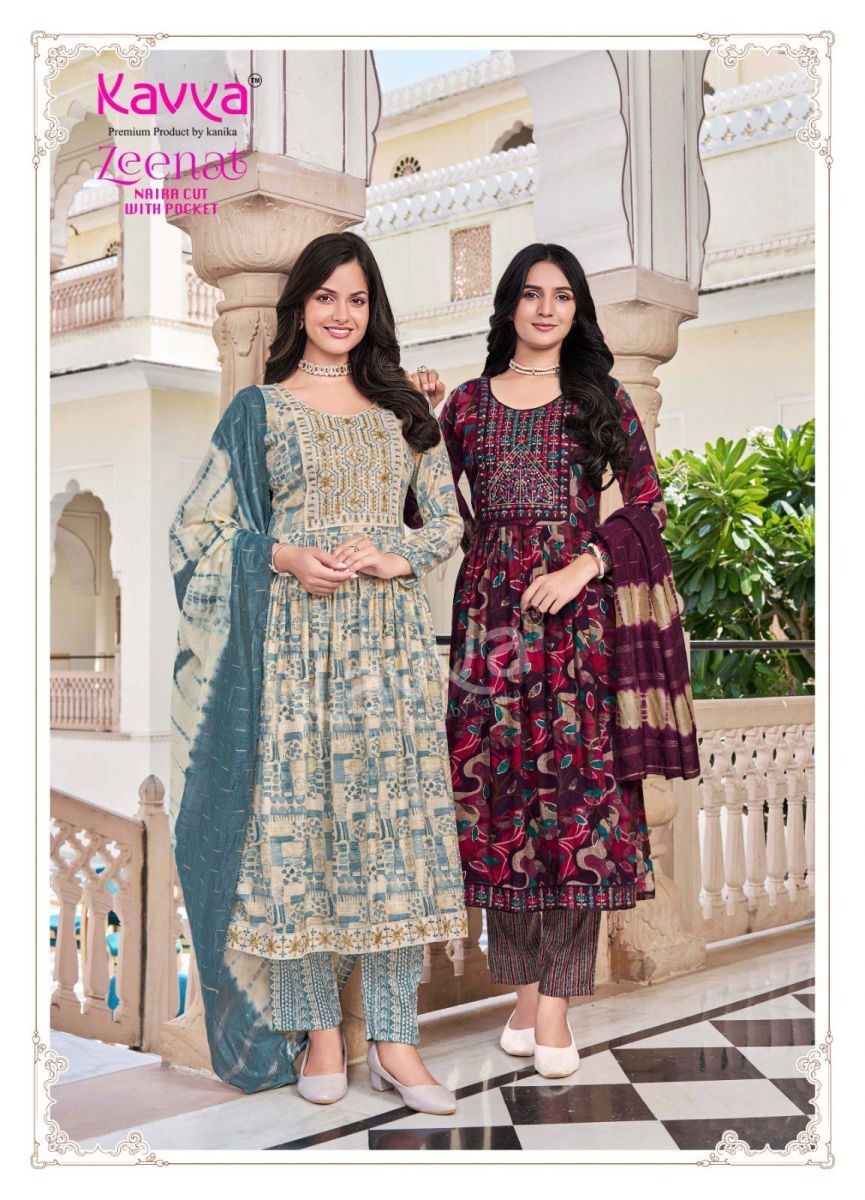 KAVYA-ZEENAT-VOL-22-PRINTED-NYRA-CUT-READYMADE-KURTI-SUPPLIER-8