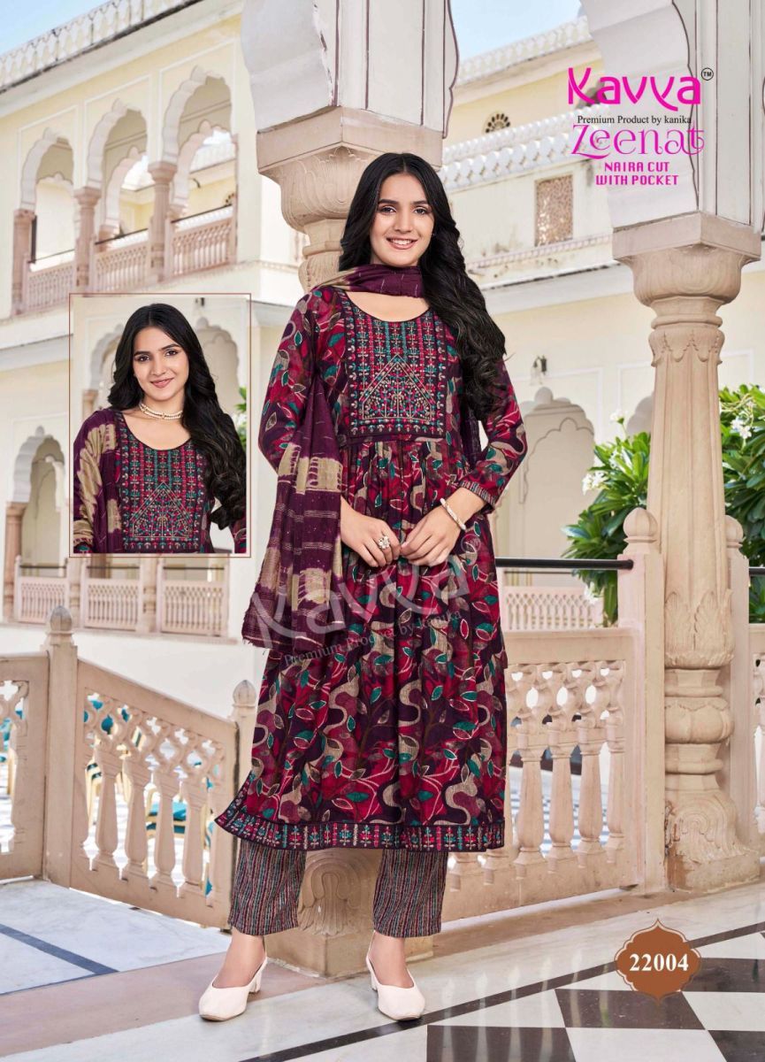 KAVYA-ZEENAT-VOL-22-PRINTED-NYRA-CUT-READYMADE-KURTI-SUPPLIER-9