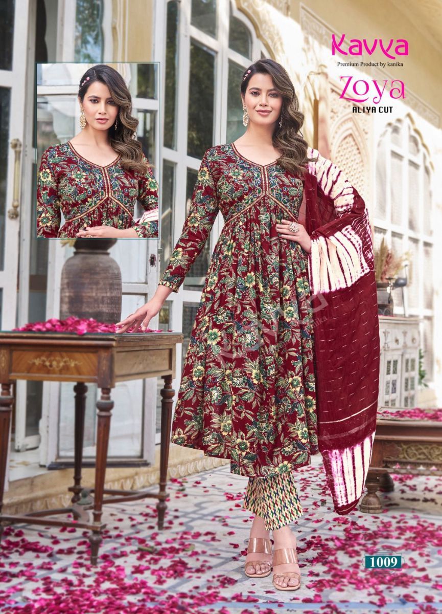 KAVYA-ZOYA-VOL-1-READYMADE-ALIYA-CUT-KURTI-WHOLESALER-IN-SURAT-1