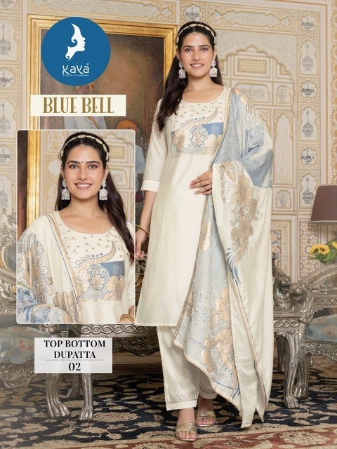 KAYA-KURTI-BLUE-BELL-VISCOSE-CHANDERI-KURTI-WHOLESALER-IN-SURAT-1