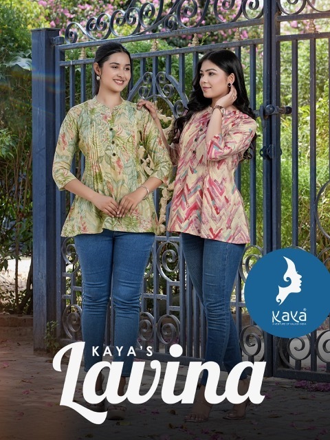 KAYA-KURTI-LAVINA-CHANDERI-SHORT-KURTIS-CATALOGUE-DISTRIBUTOR-IN-SURAT-15