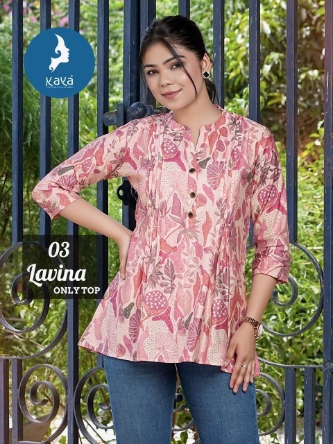 KAYA-KURTI-LAVINA-CHANDERI-SHORT-KURTIS-CATALOGUE-DISTRIBUTOR-IN-SURAT-2