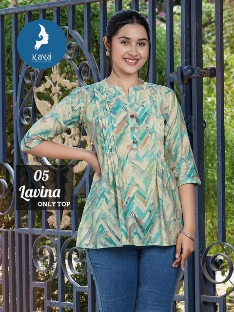 KAYA-KURTI-LAVINA-CHANDERI-SHORT-KURTIS-CATALOGUE-DISTRIBUTOR-IN-SURAT-3