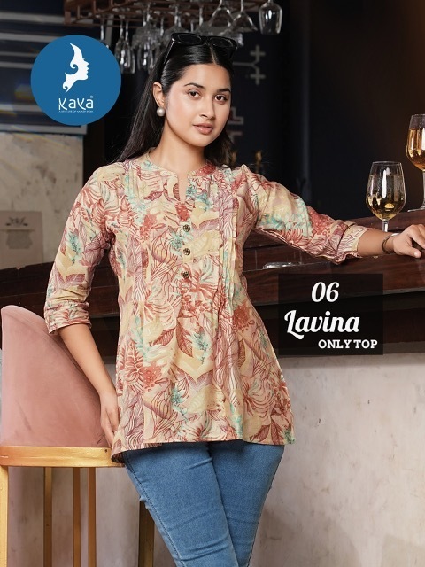 KAYA-KURTI-LAVINA-CHANDERI-SHORT-KURTIS-CATALOGUE-DISTRIBUTOR-IN-SURAT-4