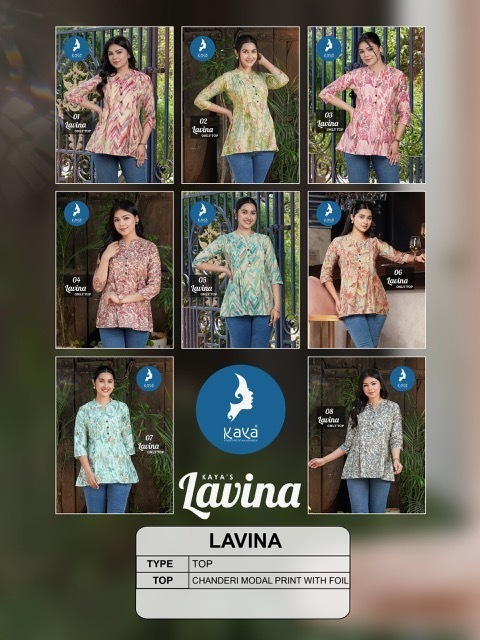 KAYA-KURTI-LAVINA-CHANDERI-SHORT-KURTIS-CATALOGUE-DISTRIBUTOR-IN-SURAT-9