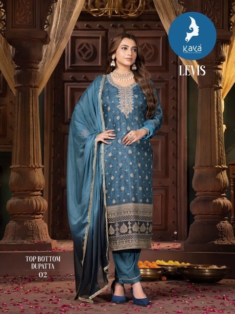 KAYA-KURTI-LEVIS-CHANDERI-SILK-READYMADE-KURTI-SUPPLIER-IN-SURAT-4