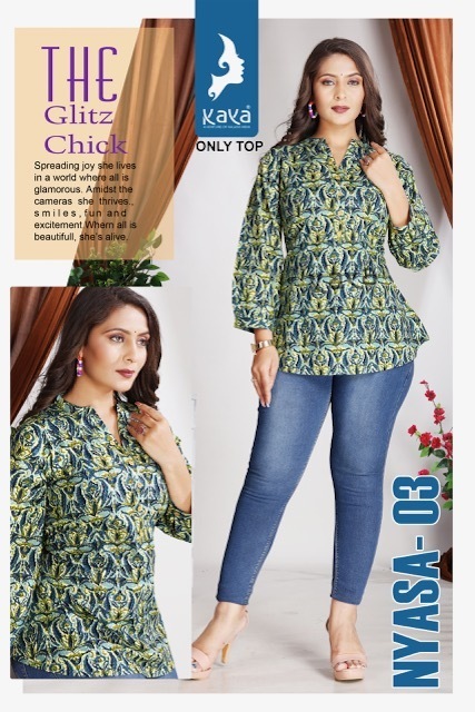 KAYA-KURTI-NYASA-COTTON-PRINT-SHORT-KURTIS-DISTRIBUTOR-IN-SURAT-4