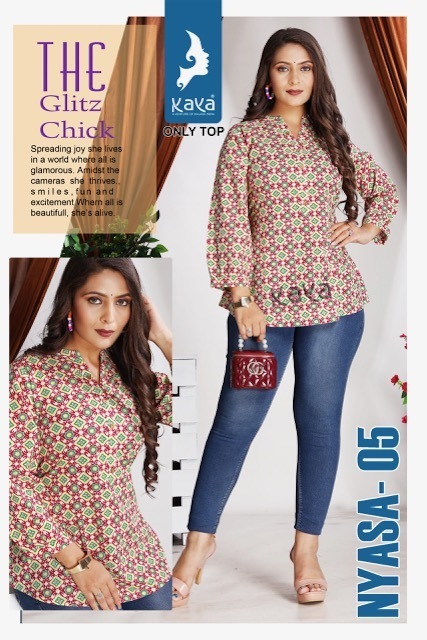 KAYA-KURTI-NYASA-COTTON-PRINT-SHORT-KURTIS-DISTRIBUTOR-IN-SURAT-6
