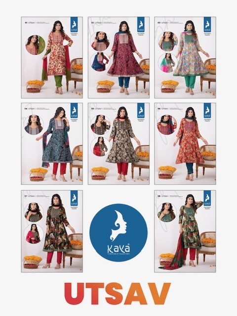 KAYA-KURTI-UTSAV-TOP-BOTTOM-WITH-DUPATTA-CATALOGUE-WHOLESALER-IN-SURAT-12