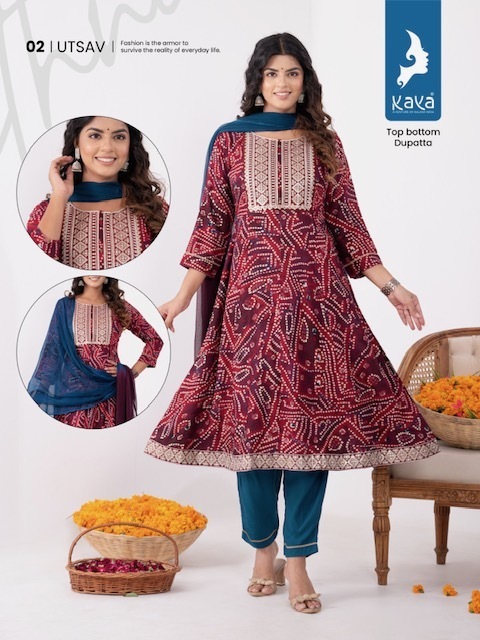 KAYA-KURTI-UTSAV-TOP-BOTTOM-WITH-DUPATTA-CATALOGUE-WHOLESALER-IN-SURAT-5