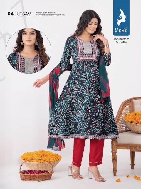 KAYA-KURTI-UTSAV-TOP-BOTTOM-WITH-DUPATTA-CATALOGUE-WHOLESALER-IN-SURAT-6