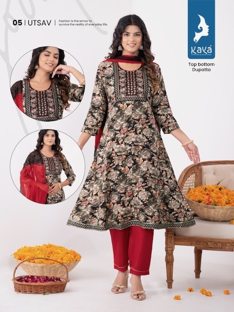 KAYA-KURTI-UTSAV-TOP-BOTTOM-WITH-DUPATTA-CATALOGUE-WHOLESALER-IN-SURAT-7