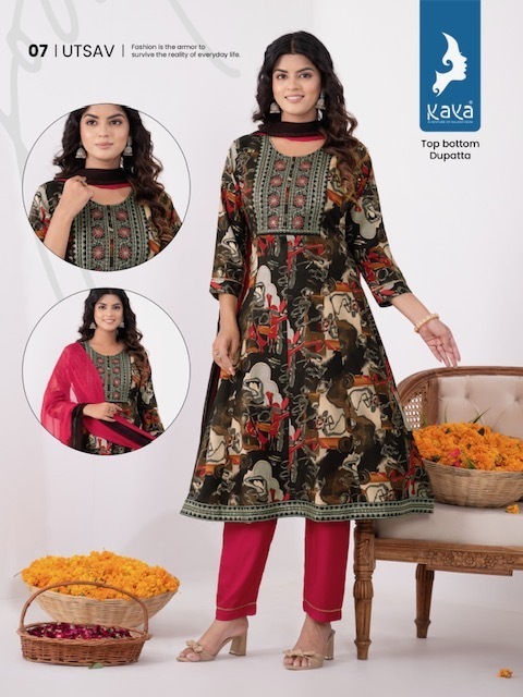 KAYA-KURTI-UTSAV-TOP-BOTTOM-WITH-DUPATTA-CATALOGUE-WHOLESALER-IN-SURAT-9