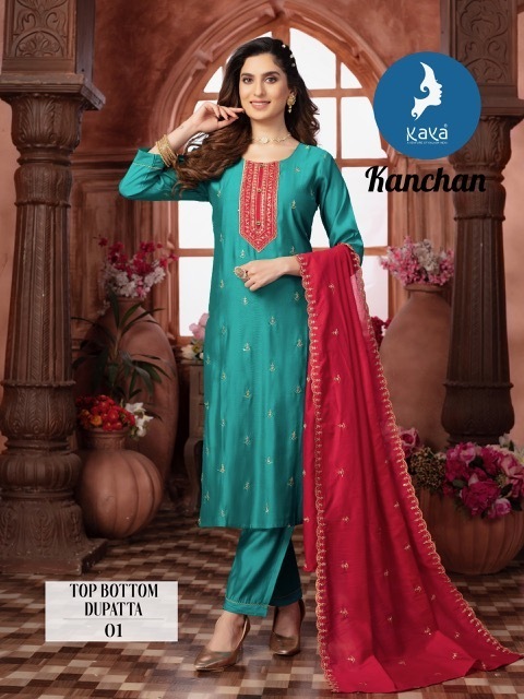 KAYA-KURTIS-KANCHAN-ROMAN-SILK-READYMADE-KURTI-WHOLESALER-IN-SURAT-3