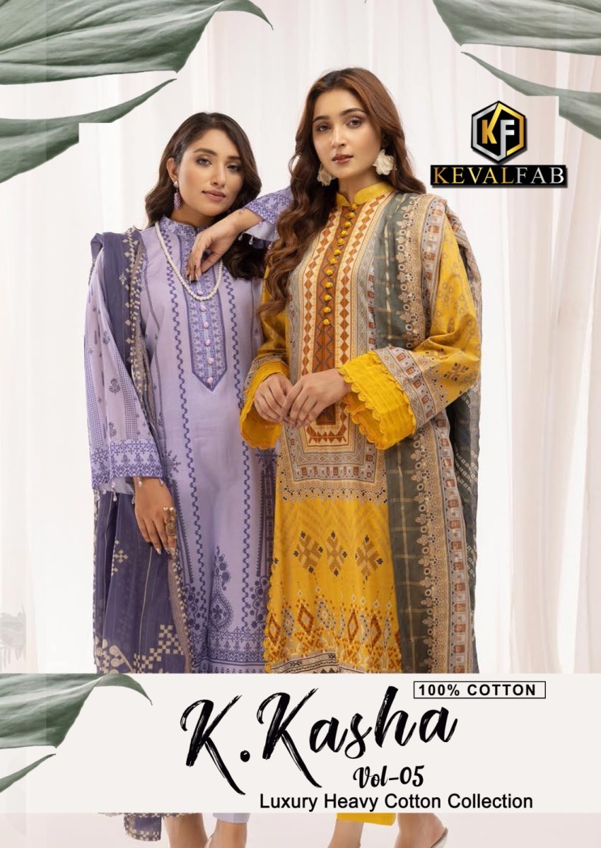 KEVAL-FAB-K-KASHA-VOL-5-COTTON-PRINTED-KARACHI-SUITS-WHOLESALE-PRICE-1