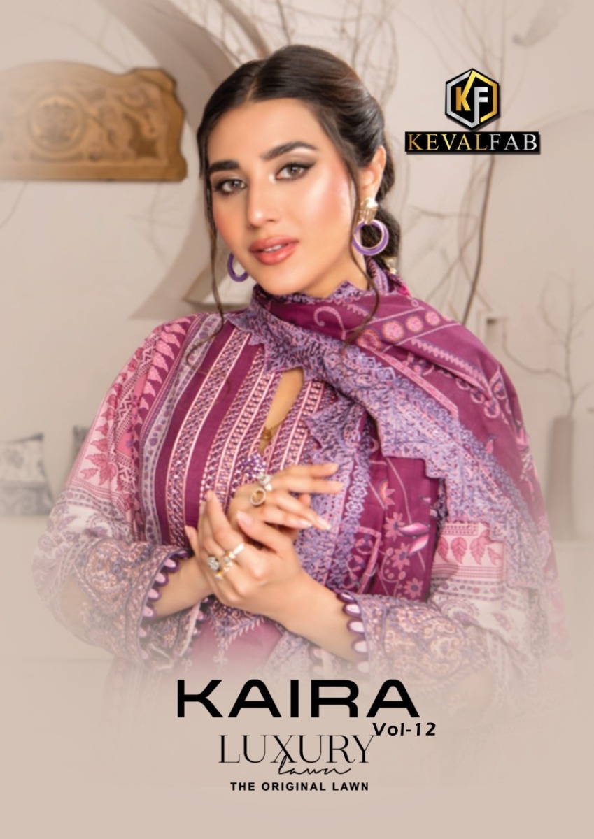 KEVAL-FAB-KAIRA-LUXURY-LAWN-VOL-12-KARACHI-SUITS-WHOLESALER-SURAT-1