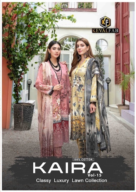 KEVAL-FAB-KAIRA-VOL-15-COTTON-LAWN-KARACHI-SUITS-WHOLESALE-1