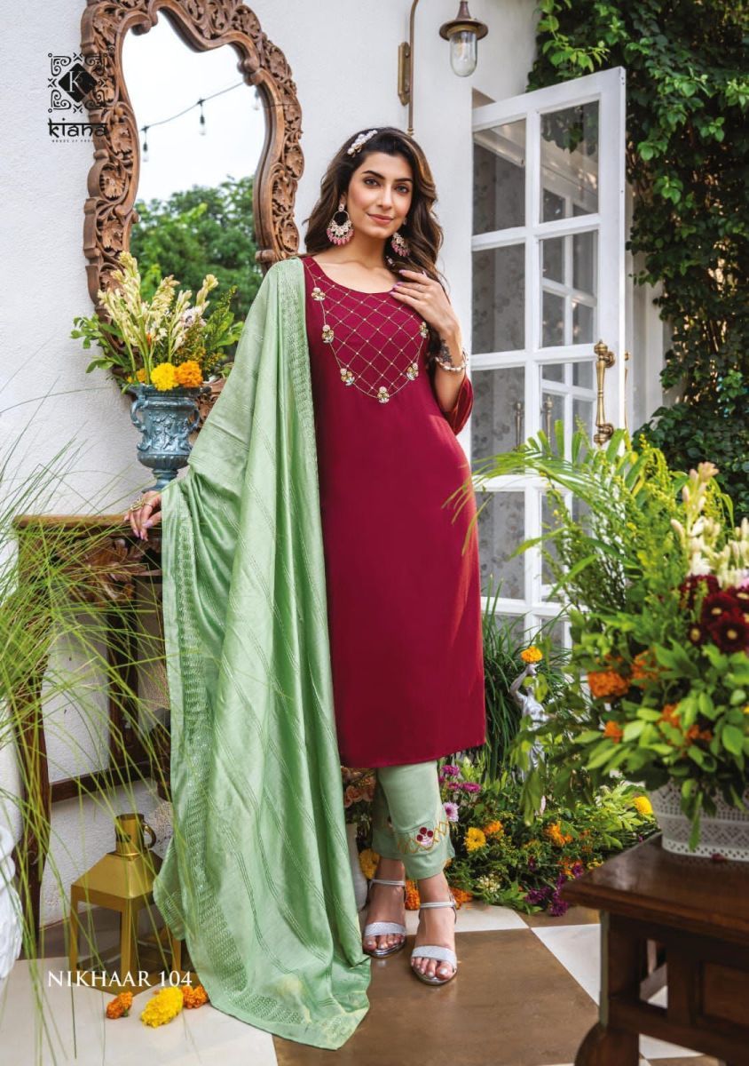 KIANA-NIKHAAR-FANCY-KURTI-PANT-WITH-DUPATTA-WHOLESALER-SURAT-4