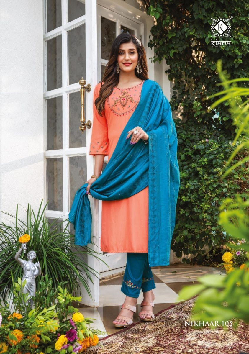 KIANA-NIKHAAR-FANCY-KURTI-PANT-WITH-DUPATTA-WHOLESALER-SURAT-5