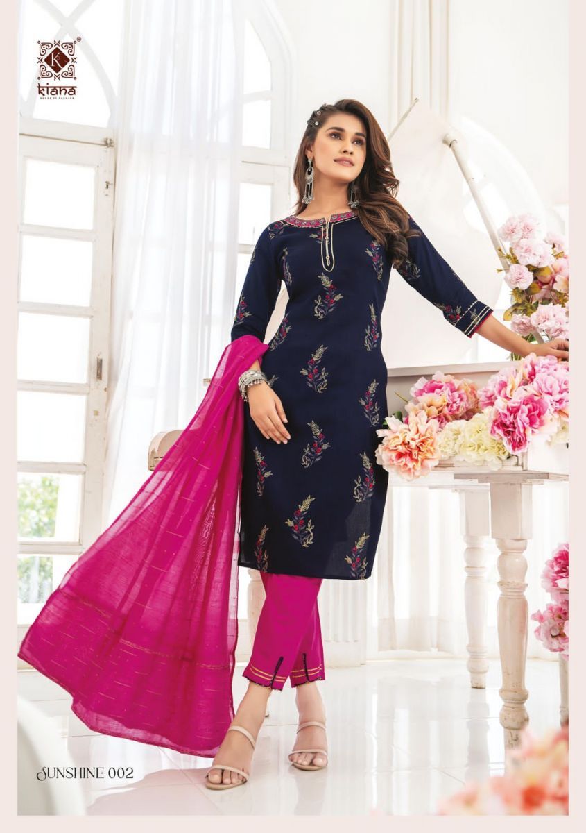 KIANA-SUNSHINE-LATEST-KURTI-PANT-WITH-DUPATTA-AT-WHOLESALER-SURAT-6